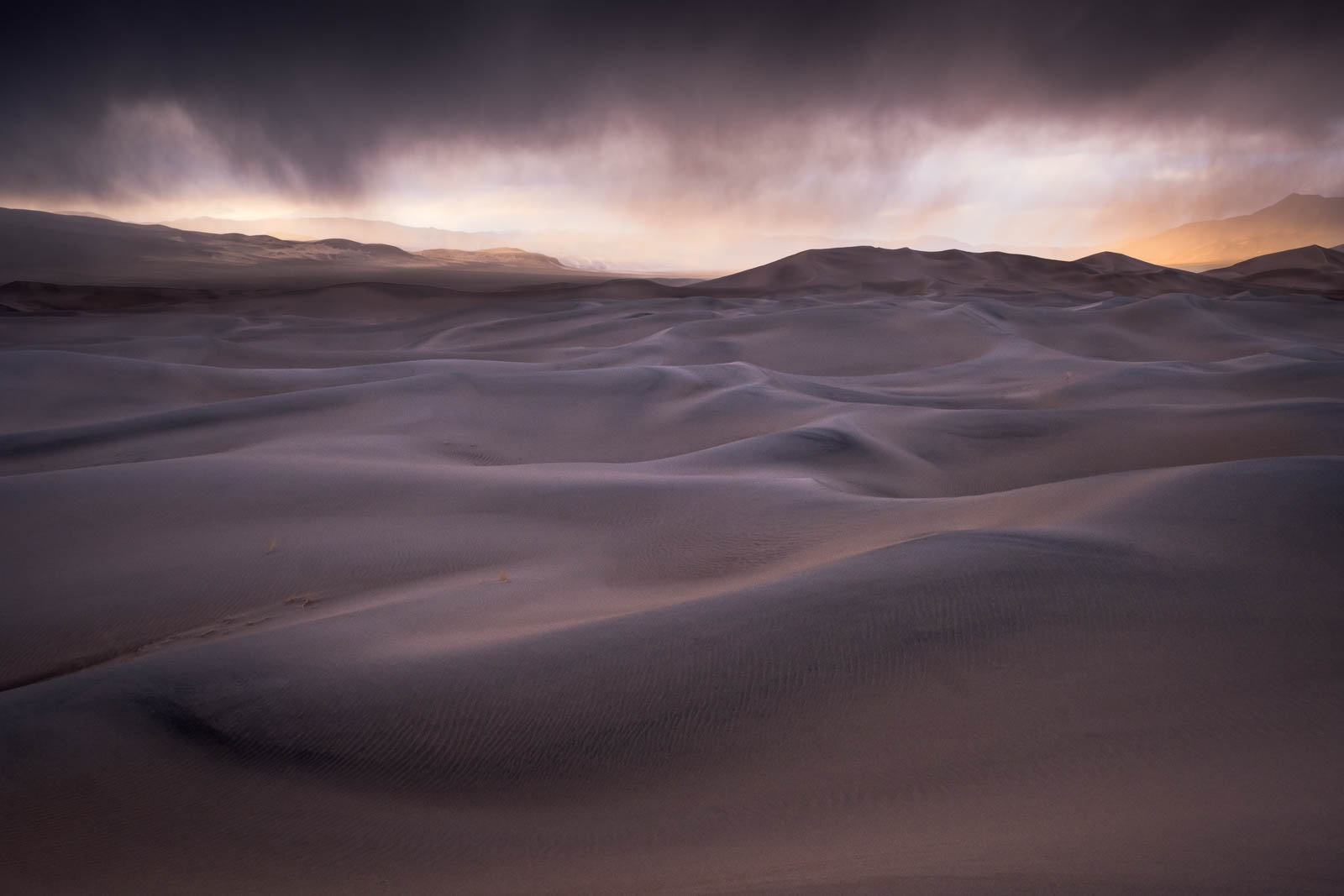 Time, brown, california, death valley national park, eureka dunes, landscape orientation, mojave desert, sand dunes, sunset