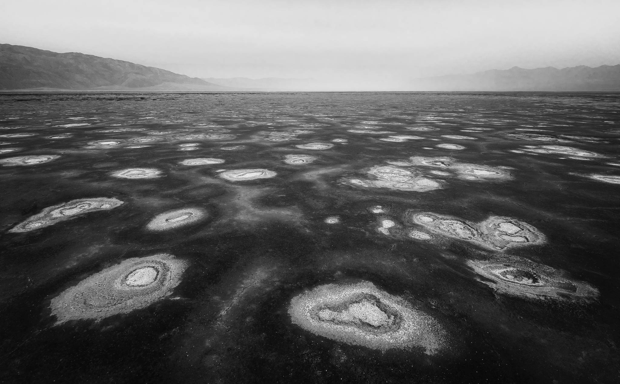 black and white, california, cottonball basin, death valley national park, desert, landscape orientation, mojave desert, monochrome...