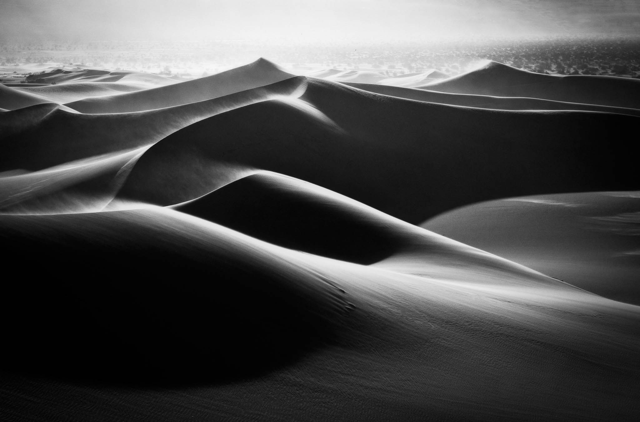 black and white, california, canyon, death valley national park, desert, landscape orientation, mesquite dunes, mojave desert...