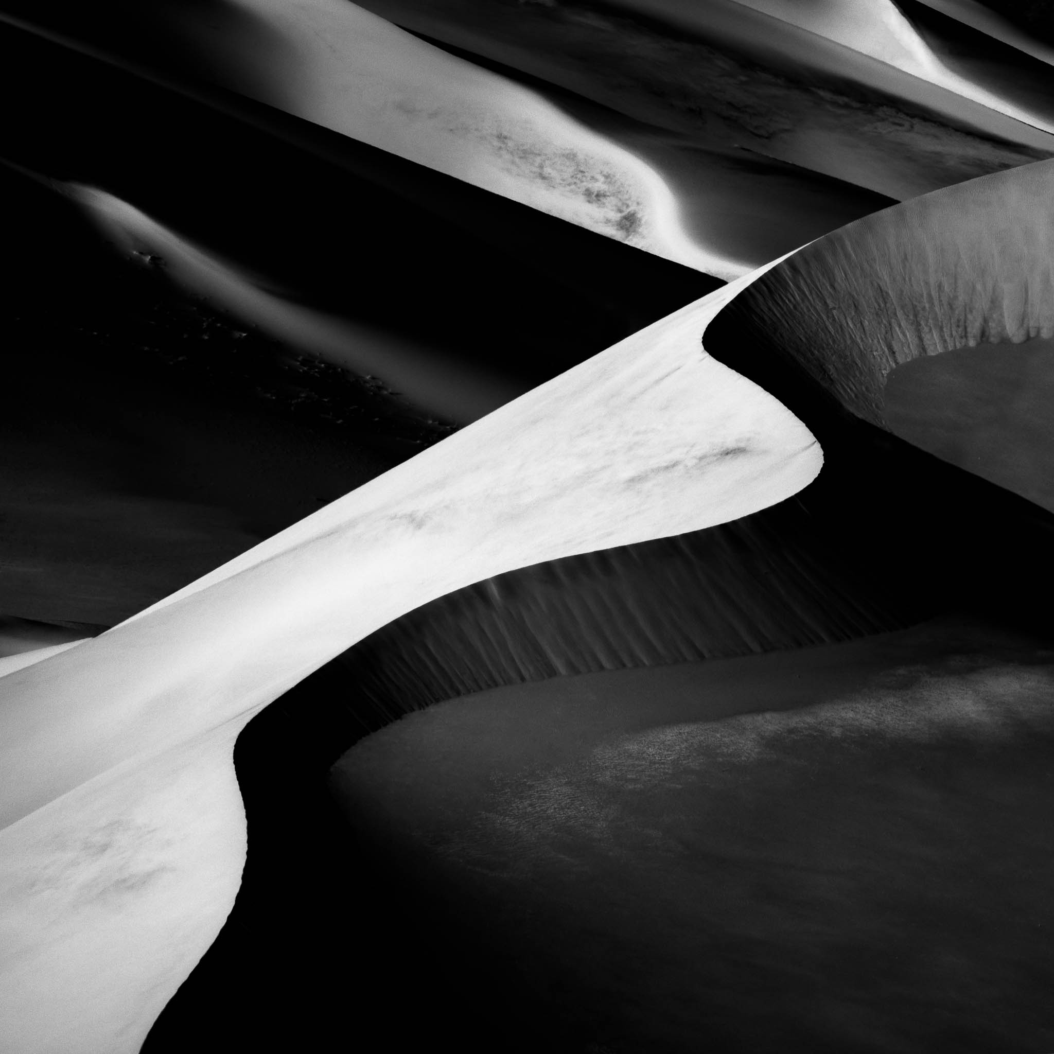 black and white, california, death valley national park, desert, eureka dunes, mojave desert, monochrome