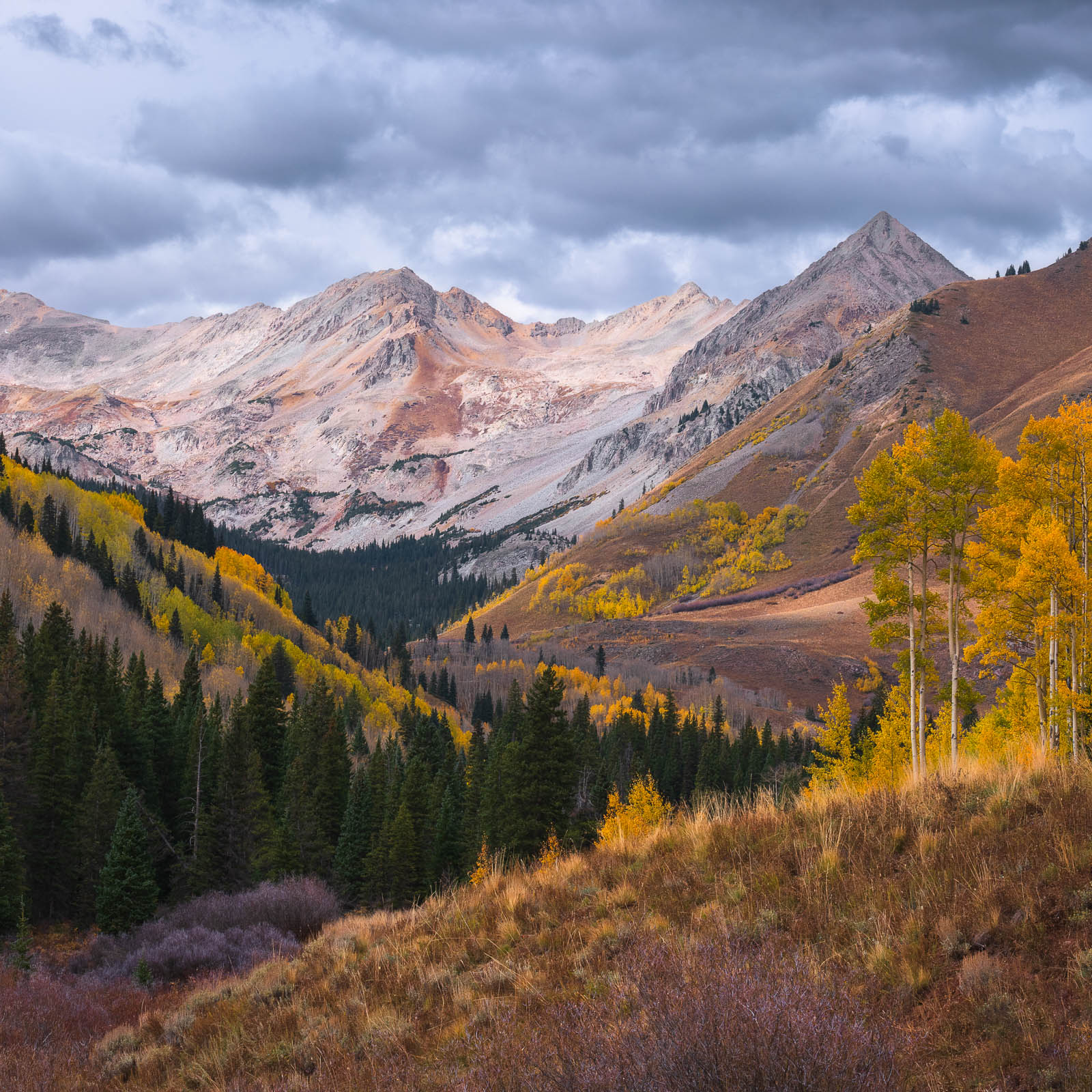 fall mountain scene in colorado