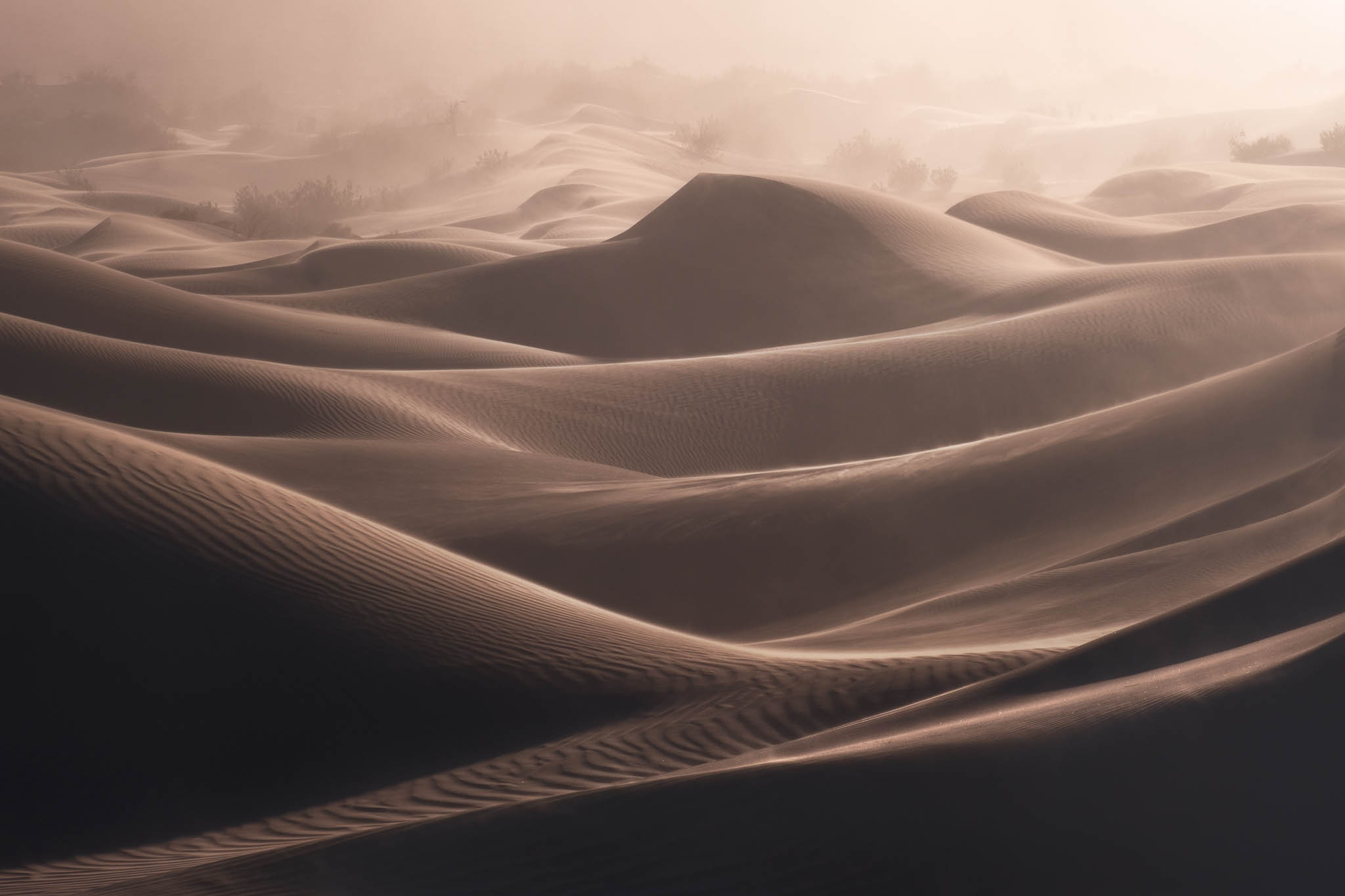 brown, california, death valley national park, desert, dramatic, landscape orientation, mesquite dunes, mojave desert, sand dunes...