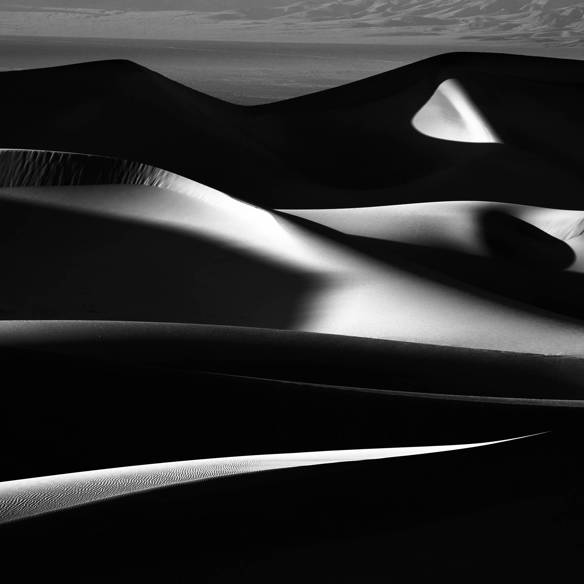 black and white, california, death valley national park, desert, eureka dunes, mojave desert, monochrome