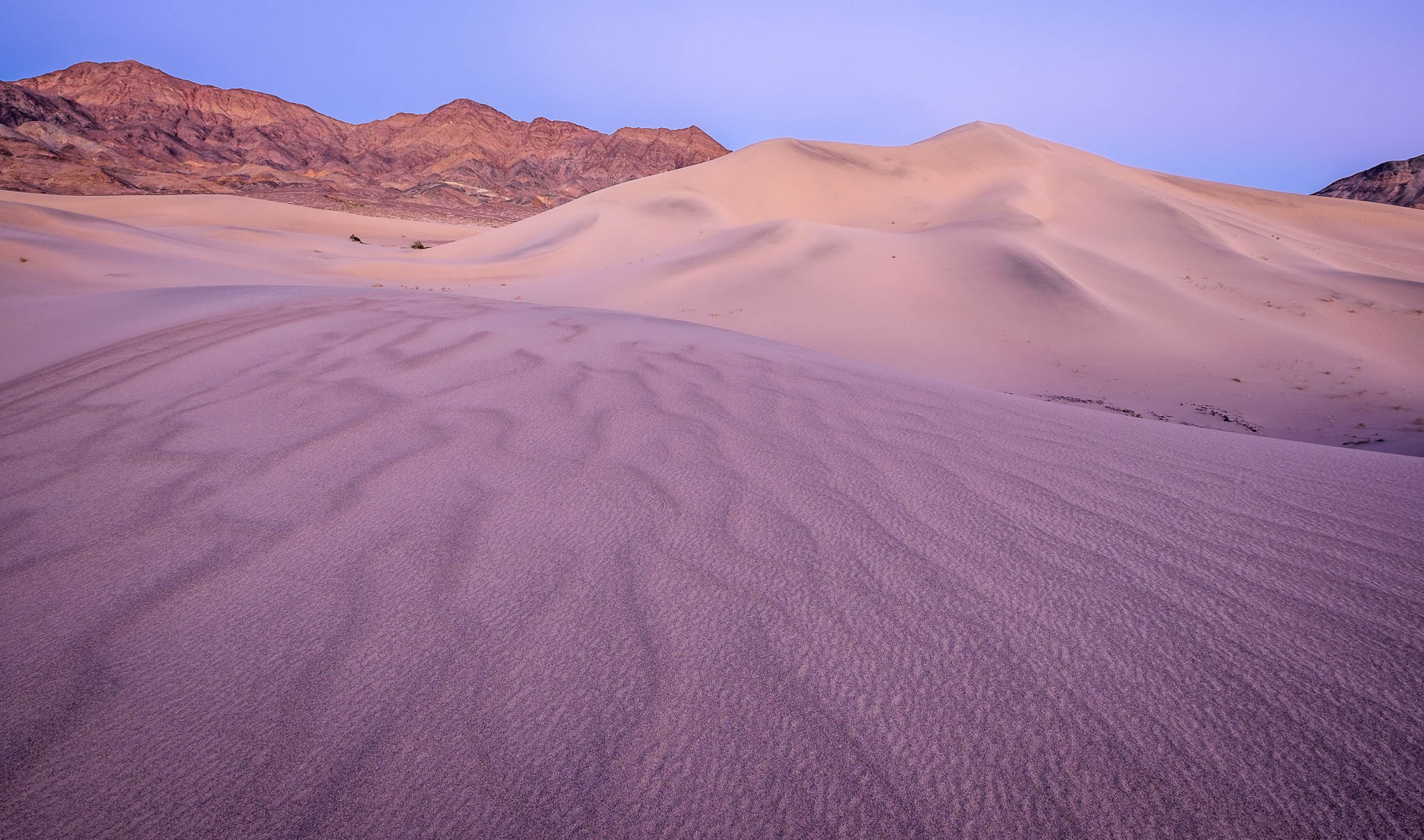 blue, california, death valley national park, desert, ibex dunes, landscape orientation, mojave desert